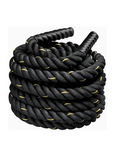 Buy Premium Workout Battle Rope for Core Strength Training, Poly Dacron Heavy Exercise Training Rope for Improve Strength Building Muscle,12x0.04 Meter in Saudi Arabia