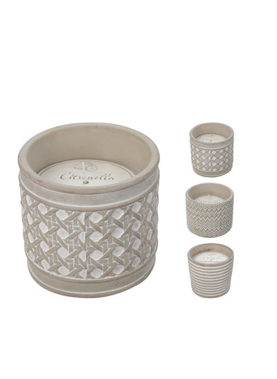 اشتري Citronella Candle In Cement Pot. في الامارات