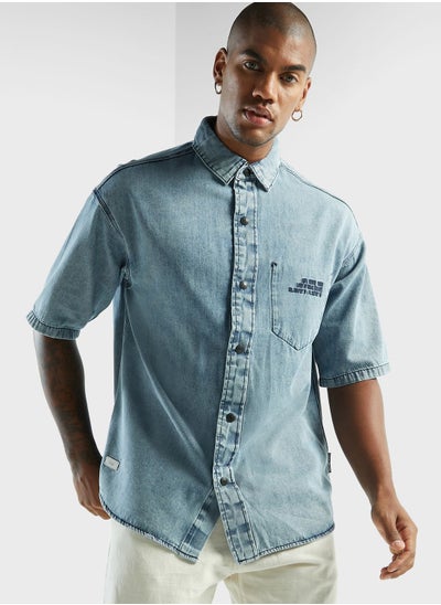 Buy Washed Denim Shirt in UAE