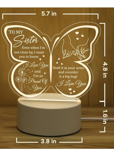 اشتري To My Sister Gifts   Night Light Gifts For Birthday  Gifts Acrylic  Night Light في السعودية