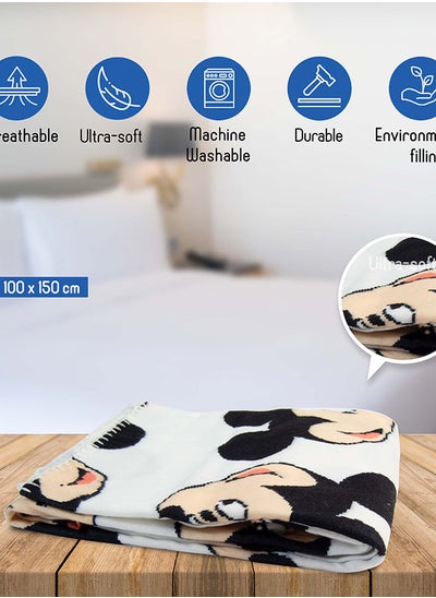 Buy Mickey Mouse Cozy Fleece Blankets - Soft Warm Throw for Kids in UAE