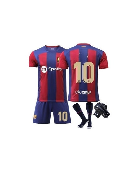 Buy 4-piece set of Barcelona FC 10 new football team jersey in Saudi Arabia