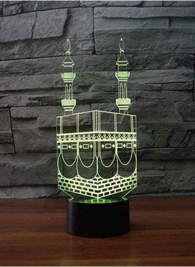 Buy Multicolour Night Light Creative Castle Table Lamp 3D Architectural Building Night Decoration Acrylic Lights Colorful Gradient Environment Sleep Lighting Children's Gifts Bedside Lamp Best Gift in UAE