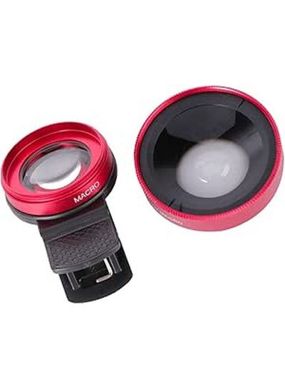 Red Smartphone Camera Lens Kit Super Wide Angle and Macro Clip On price ...
