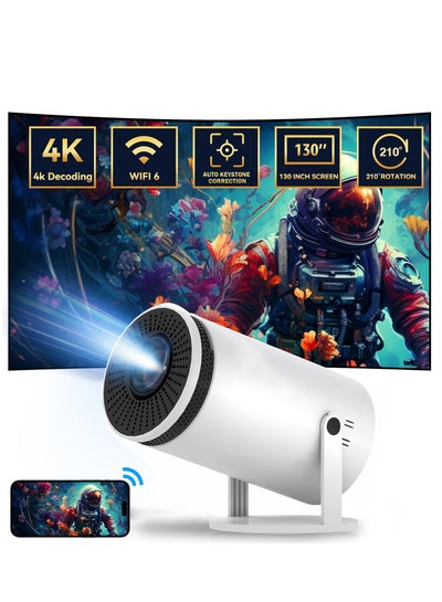 Buy HY300 Smart Portable Projector 5G WIFI Android12 Home Theater Full HD 1280 720P For Indoor Outdoor Compatible With TV Stick/HDMI/USB/PS5/iOS/PS4 in Saudi Arabia