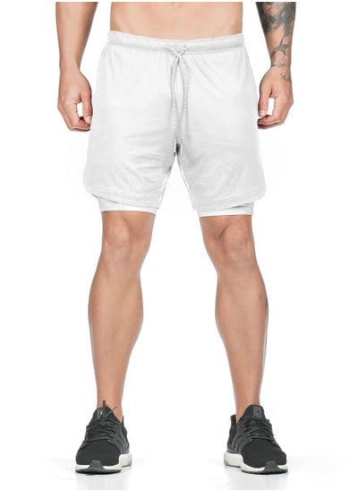 اشتري Men's Beach Shorts Sports Running Shorts Mesh Sports Fitness Shorts في السعودية