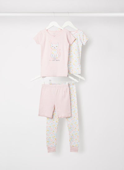 Buy Kids Printed Pyjama Set (Pack of 2) in UAE