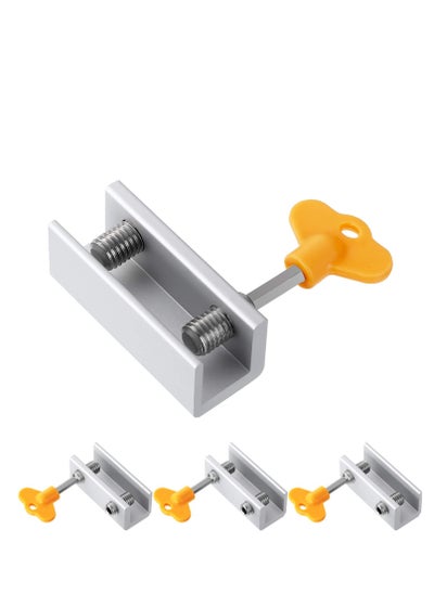 Buy 4 Set Sliding Window Aluminum Alloy Door Frame Security Locks with Keys in UAE