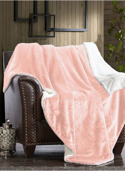 Buy Velvet Sherpa Fur Winter Blanket in Saudi Arabia