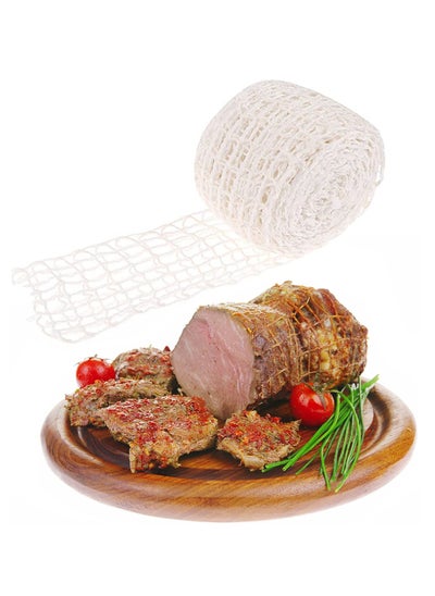 Buy 5m Meat Netting Roll, Size 18, Elastic Smoked Meat Poultry Ham Netting Meat Butcher Twine Net Roll Wrapping Net, Beef Netting Roll for Meat Cooking Meat Sausage Making in Saudi Arabia