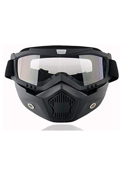 Buy Face and Neck Protection Mask Against Dust and Wind for Motorcycles and Bicycles with Transparent Glasses in Egypt