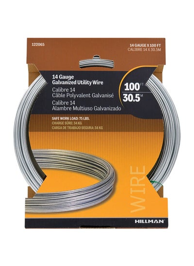 Buy 14-Gauge Galvanished Steel Construction Utility Wire Silver 100 ft 122065 in Saudi Arabia