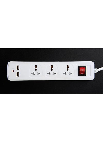 Buy Extension Power Cord 3 Socket + 2 Us in Egypt