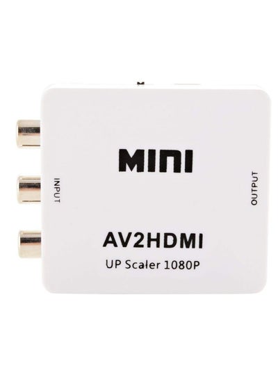 Buy convert mini from av to hdmi support quality 1080p 720p compatible with any tv or receiver PlayStation 3 , televisions, and any device with AV inputs in Egypt