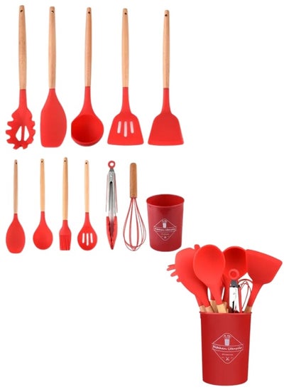 Buy 12-Piece Heat Resistant Non-Stick Silicone Applicator Set in Egypt