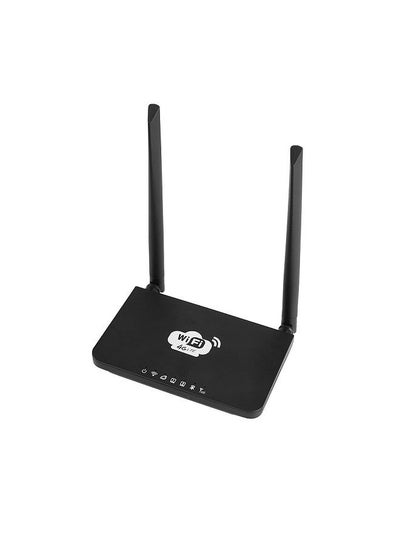 اشتري 4G LTE WiFi Router 300Mbps High-speed Wireless Router with SIM Card Black UK Plug في السعودية