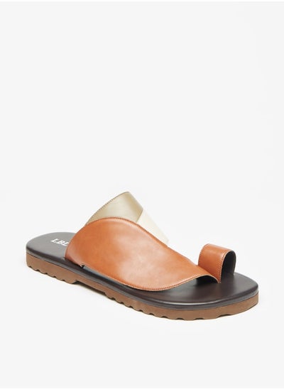 Buy Men'S Panelled Slip-On Arabic Sandals in Saudi Arabia