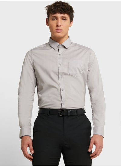 Buy Essential Easy Iron Regular Fit Shirt in UAE