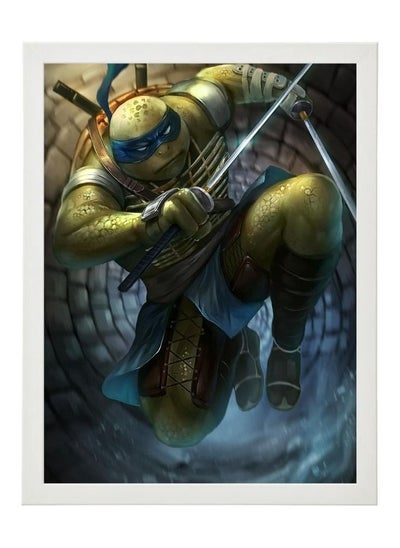 Buy Digital Wall Art Poster Frame Ninja Turtles Leonardo 21X30 cm in UAE