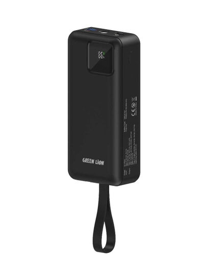 اشتري Green Lion Power Tank Power Bank 30000mAh PD 22.5W with Fast Charging Cable - Black Green Lion Power Tank Power Bank 30000mAh PD 22.5W with Fast Charging Cable - Black Green Lion Power Tank Power Ban في الامارات