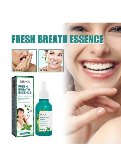 اشتري Fresh Breath Essence Bad Breath Treatment for Adults, mint flavor, Dry and Bad Mouth Smell Removing Drops, Easy to Carry and Handy Fresh Breath Oil-serum, 30 ml في الامارات