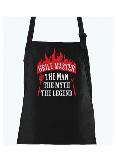 Buy Grill Master The Man Myth Legend Father'S Daybirthday Gift Funny Bbq Chef Apron One Size Black Free Sizecm in Saudi Arabia