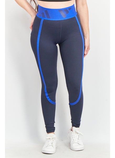 اشتري Women Sportswear Fit High Rise Long Tight, Navy Blue في الامارات