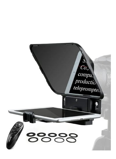 Buy Desview T3 Teleprompter for Smartphone/Tablet/DSLR Camera with Remote Control Supports Wide Angle Lens for Live Video in UAE