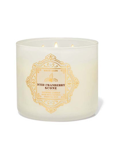 Buy Iced Cranberry Scone 3-Wick Candle in UAE