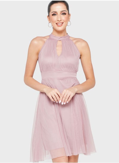 Buy Keyhole Detail Dress in UAE