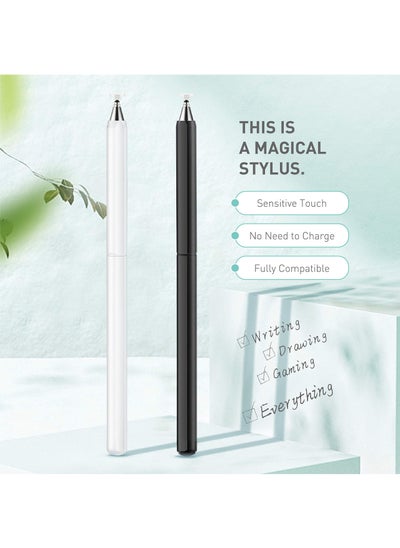 Buy Universal High Sensitivity Passive Stylus Pen with Precision Capacitive Disc Tip for iPad, iPhone, Samsung Galaxy, Computers, and Fire Tablets - Perfect Touch Screen Accessory in Saudi Arabia