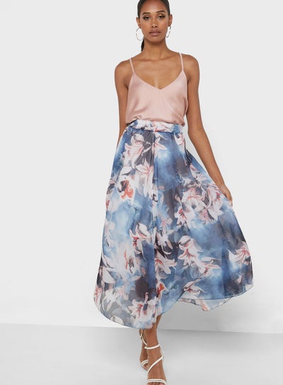 Buy Floral Print Skirt in UAE