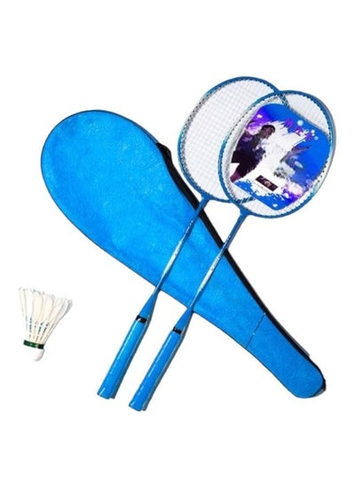 Buy High Quality Pair Of Badminton Racket With Bag for Professional and Beginners Comfortable Grip Standard Weight and Swing in Saudi Arabia