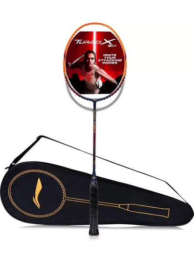 Buy Turbo Badminton String  X 90 Iii Badminton Racket - Navy/Orange (Strung) in UAE
