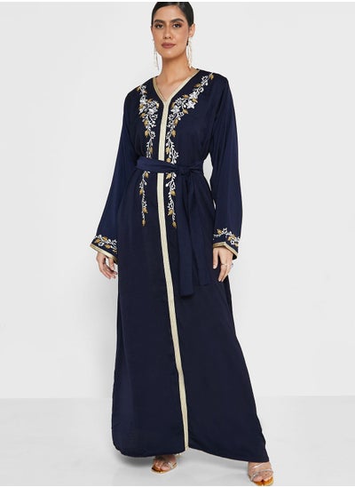 Buy Embellished Belted Jalabiya in UAE