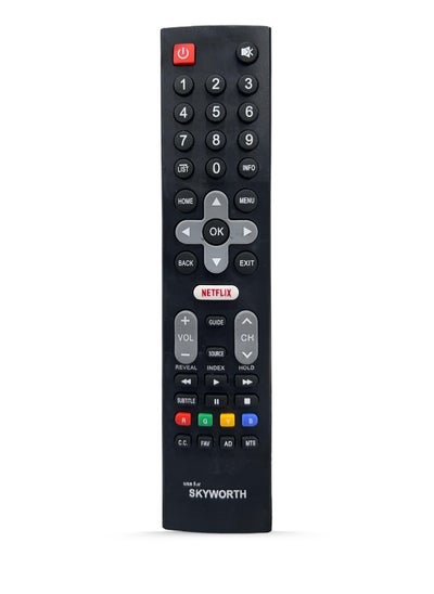 Buy Replacement Remote Control for Skyworth Smart LCD LED TV with Netflix and YouTube App in Saudi Arabia