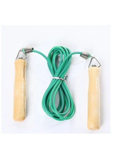 Buy SportQ Classic Wooden Jump Rope - Skipping Rope with Wooden Handle, Jump Rope for Girls and Boys for Fitness Training, Workout and Outdoor Activities in Egypt