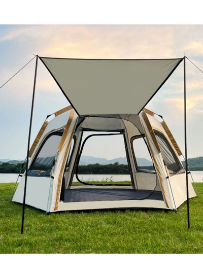 Buy Camping Tent, Easy Quick Setup Automatic Hydraulic Dome Family Tents, Waterproof Windproof Portable Cabin Tent Great for Outdoor Beach Backpacking Hiking SIize 230X230 Windproof Portable Cabin Tent in UAE