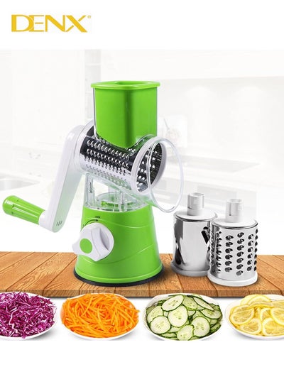 اشتري Multi-Function Rotary Grater Vegetable Cutter, Vegetable Grater and Food Chopper for Kitchen, Dishwasher Safe Suitable for Chopping Vegetables like Cucumber, Zucchini, Carrot, Potato, etc. في السعودية