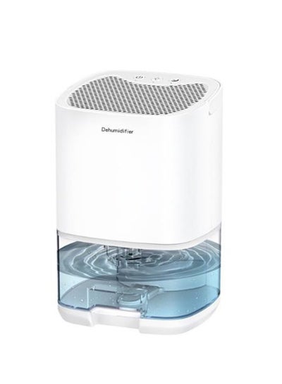 Buy 1000ml Ultra Silent Bathroom Dehumidifier for Bedrooms with Auto Shut-Off Function, White in UAE