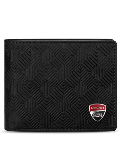 اشتري Ducati Corse Tectonic Black Genuine Leather Wallet For Men - DTLGW2200901 في السعودية