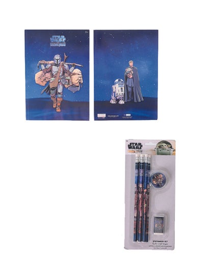 Buy Stationery Star Wars Super  A4 Arb, A5 Arb & 8Pc Pencil Set in UAE