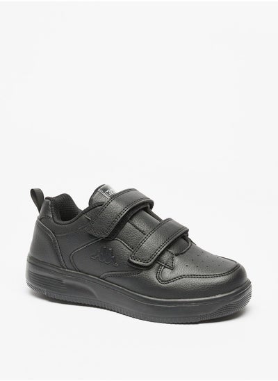 Buy Boys Textured Sneakers with Hook and Loop Closure in UAE