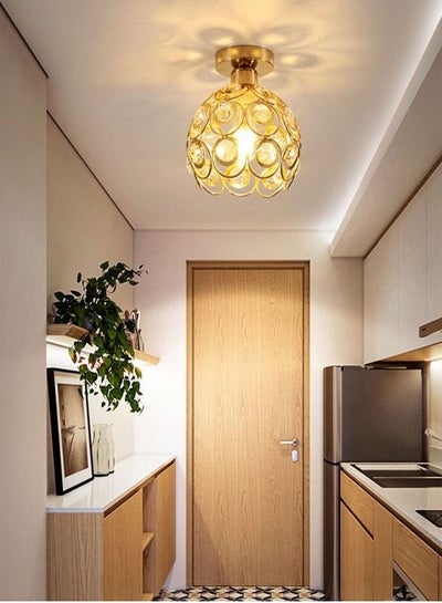 Buy Modern Creative Iron Oxeye Golden Lamp for Living Room Bedroom Balcony Ceiling Lighting Fixture in UAE