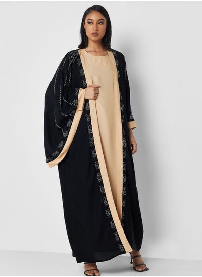 Buy Shimmer Detail Abaya With Inner in UAE