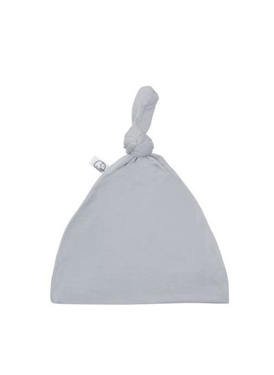 Buy Organic Bamboo Knotted Beanie Hat Early Grey 0-5 Months in UAE