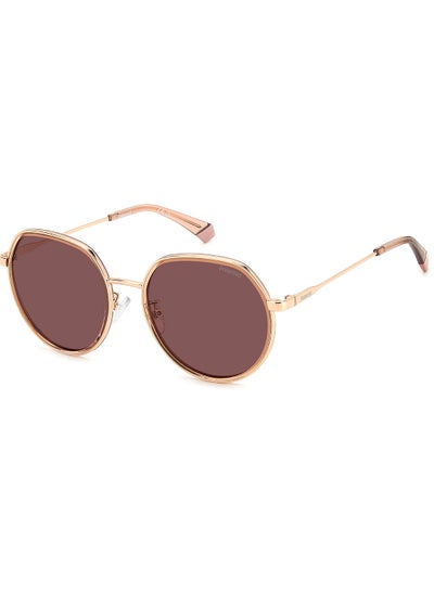 Buy Unisex Polarized Oval Sunglasses - Pld 4160/G/S/X Gold Millimeter - Lens Size: 55 Mm in Saudi Arabia