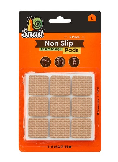 Buy Snail 9-Piece Furniture Non Slip Pads set - Sponge Square Shape in Saudi Arabia