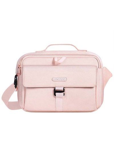 Buy MOSISO Camera Bag Case, DSLR/SLR/Mirrorless Photography Camera Messenger Bag Compact Crossbody Padded Camera Shoulder Bag with Rain Cover Compatible with Canon/Nikon/Sony Camera and Lenses, Pink in UAE