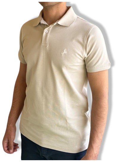 Buy Horse Polo Classic Polo Shirt, Beige in Egypt